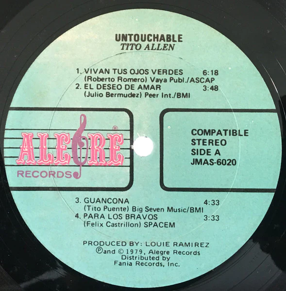 Tito Allen - Untouchable (LP) (Very Good Plus (VG+)) - Image 3