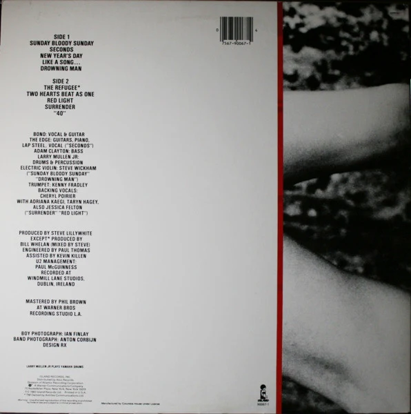 U2 - War (LP) (Near Mint (NM or M-)) - Image 4