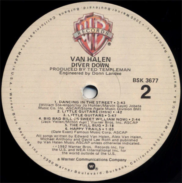Van Halen - Diver Down (LP) (Very Good Plus (VG+)) - Image 4
