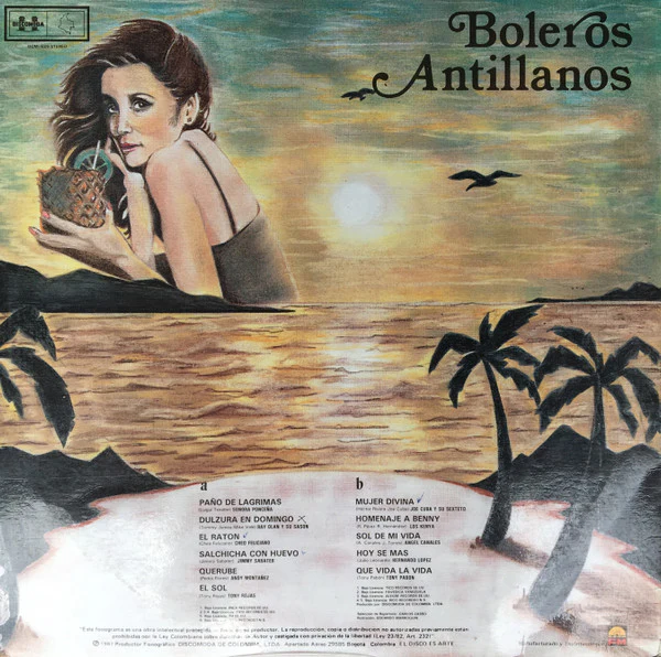 Various - Boleros Antillanos (LP) (Near Mint (NM or M-)) - Image 2