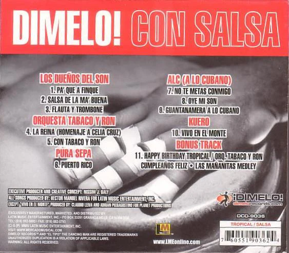 Various - Dimelo! Con Salsa (CD) (Near Mint (NM or M-)) - Image 2
