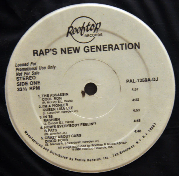 Various - Rap's New Generation (LP) (Near Mint (NM or M-)) - Image 4