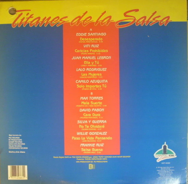 Various - Titanes De La Salsa (LP) (Very Good Plus (VG+)) - Image 2