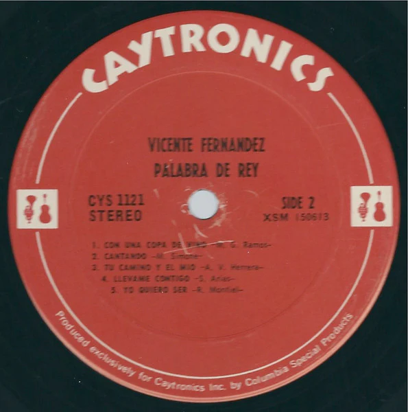Vicente Fernandez - Palabra Del Rey (LP) (Very Good (VG)) - Image 3