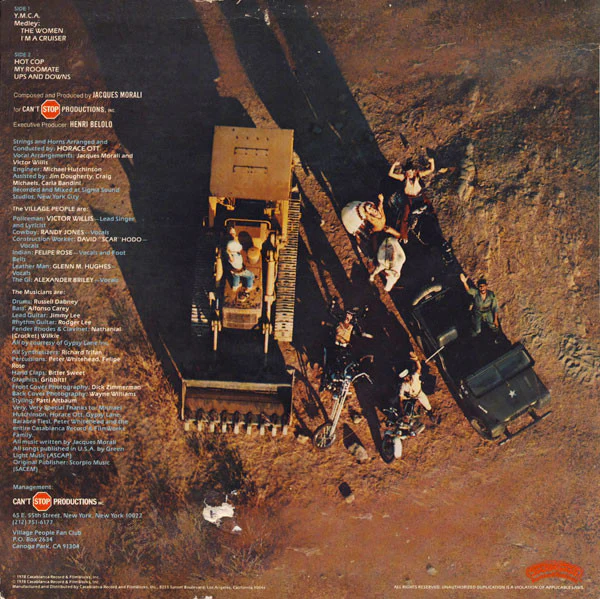 Village People - Cruisin' (LP) (Very Good Plus (VG+)) - Image 2