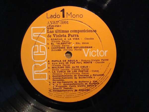 Violeta Parra - Las Ultimas Composiciones De Violeta Parra (LP) (Near Mint (NM or M-)) - Image 4