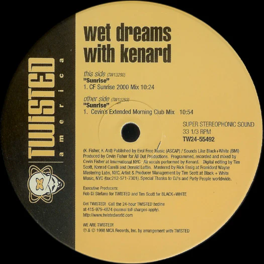 Wet Dreams With Kenard - Sunrise (2x12") (Very Good Plus (VG+)) - Image 2