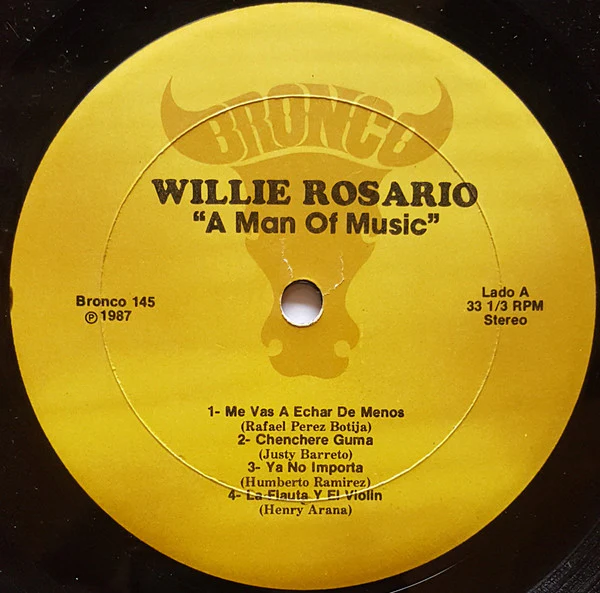 Willie Rosario - A Man Of Music (LP) (Very Good Plus (VG+)) - Image 3