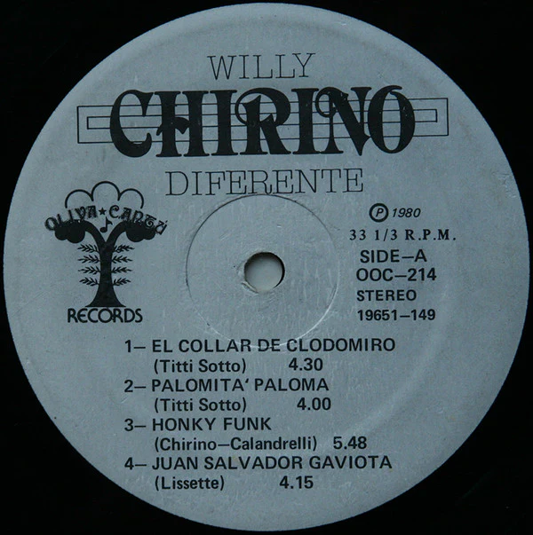 Willy Chirino - Diferente (LP) (Very Good Plus (VG+)) - Image 5