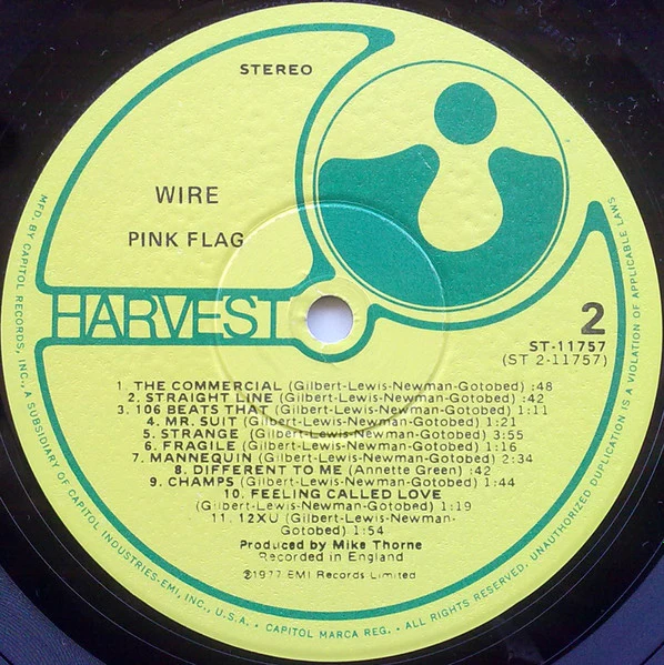 Wire - Pink Flag (LP) (Very Good Plus (VG+)) - Image 4