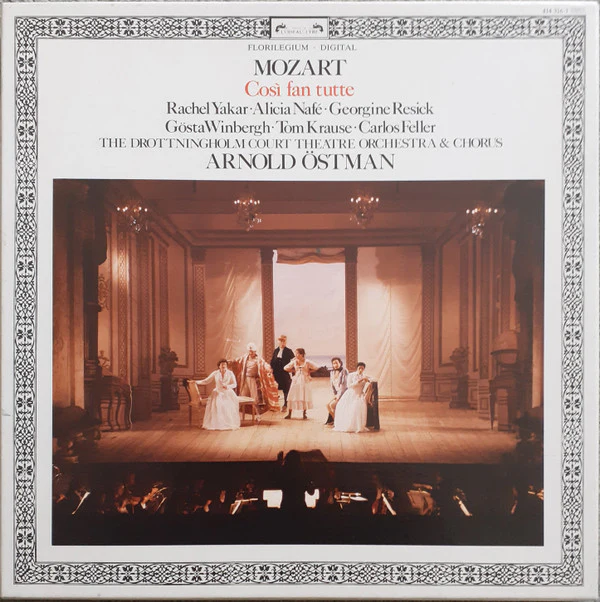 Wolfgang Amadeus Mozart, Rachel Yakar, Alicia Nafé, Georgine Resick, Gösta Winbergh, Tom Krause, Carlos Feller, Drottningholm Theatre Orchestra & Drottningholm Theatre Chorus, Arnold Östman - Così Fan Tutte (3xLP) (Near Mint (NM or M-))