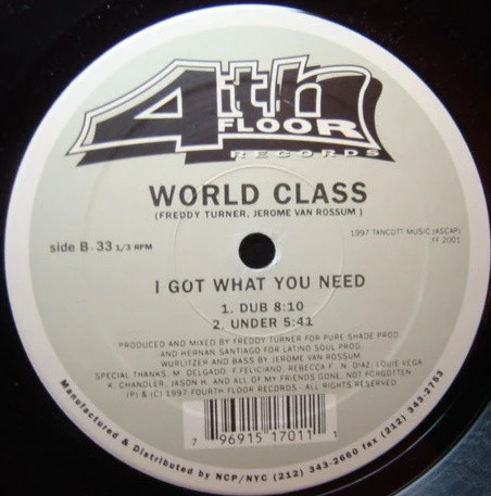 World Class - I Got What You Need (12") (Very Good Plus (VG+))