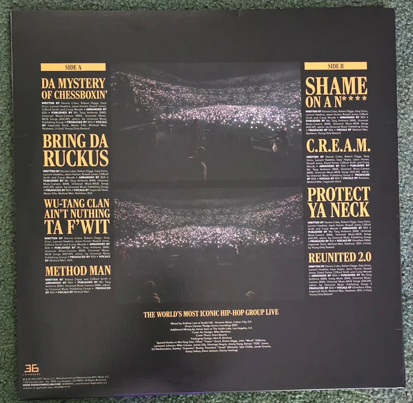 Wu-Tang Clan - Enter the Wu-Tang (36 Chambers) - Live from the N.Y. State of Mind Tour at Climate Pledge Arena (LP) (Mint (M)) - Image 3