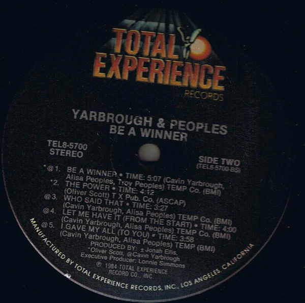 Yarbrough & Peoples - Be A Winner (LP) (Mint (M)) - Image 3