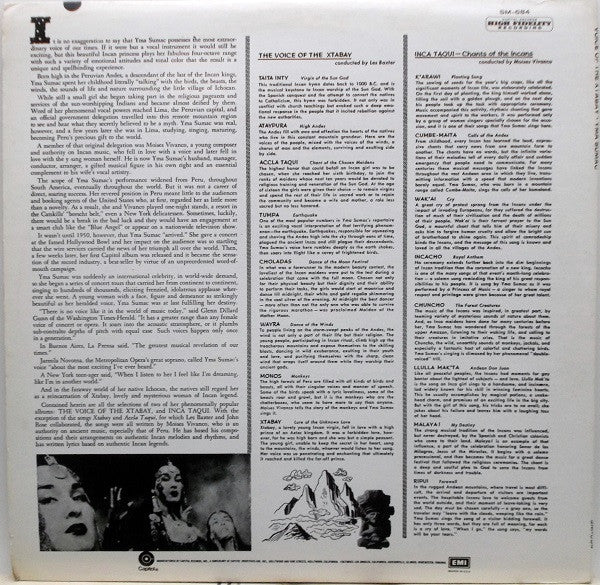 Yma Sumac - Voice Of The Xtabay (LP) (Near Mint (NM or M-)) - Image 2