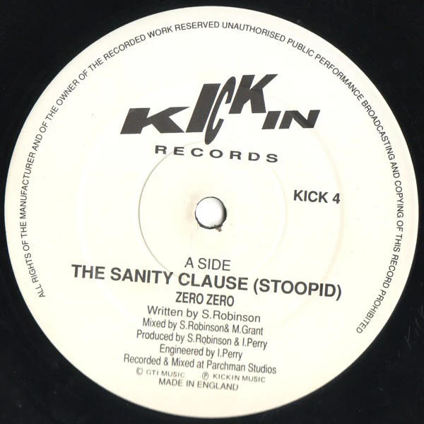 Zero Zero - The Sanity Clause (12") (Very Good Plus (VG+)) - Image 3