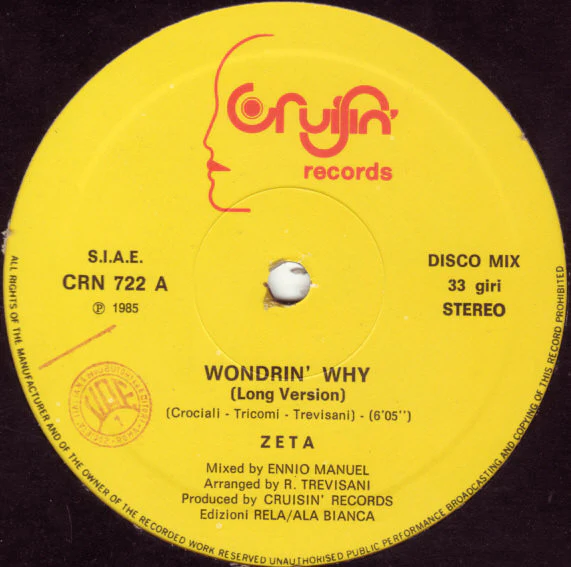 Zeta - Wondrin' Why (12") (Very Good Plus (VG+)) - Image 2