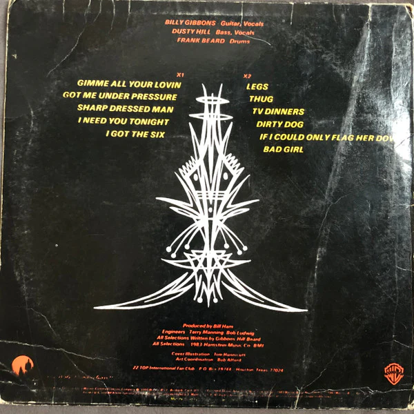 ZZ Top - Eliminator (LP) (Near Mint (NM or M-)) - Image 2